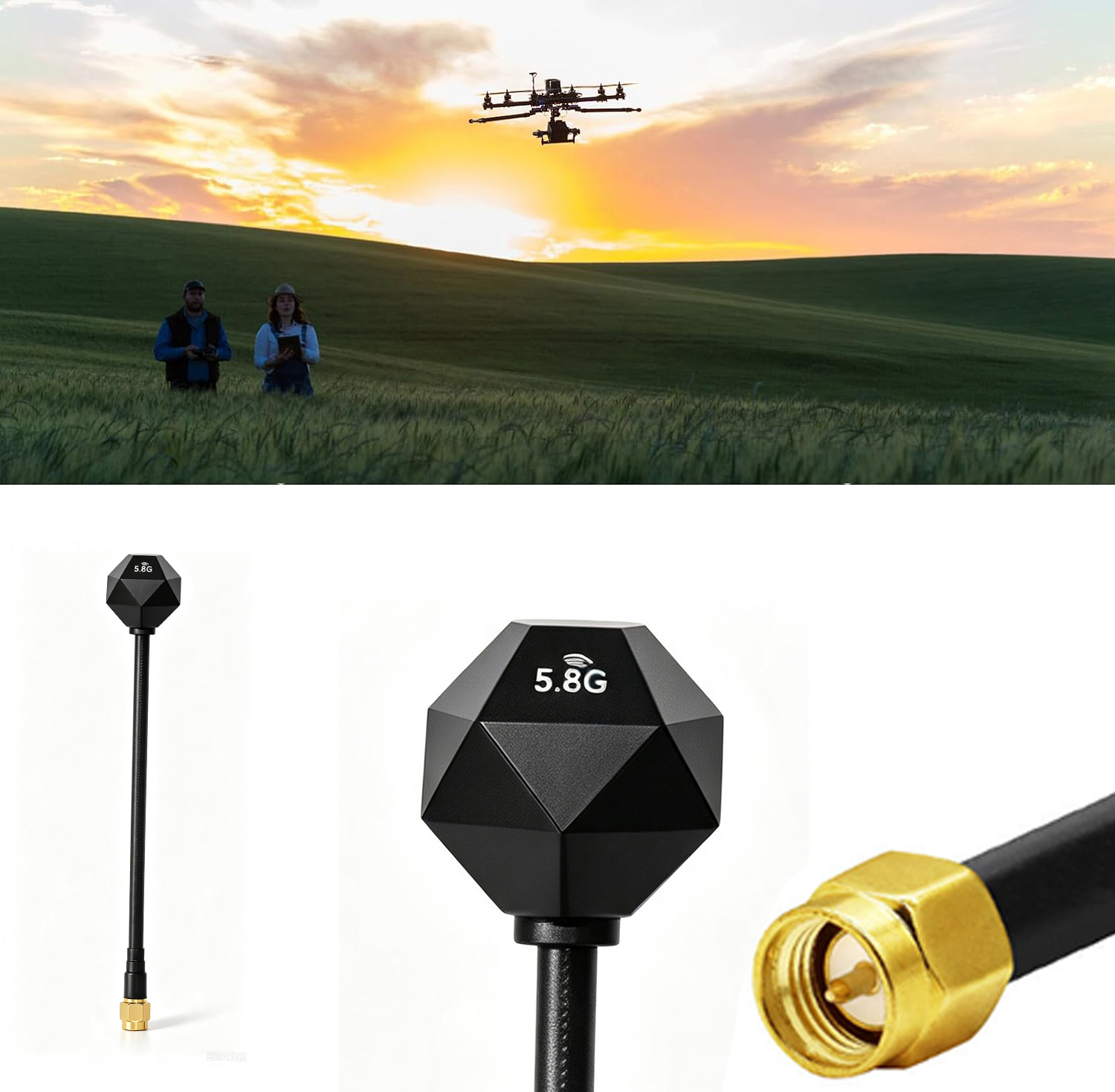 Antena 5.8GHz 3.5dBi LHCP RP S – Drone Racing Antenna recenzja i cena